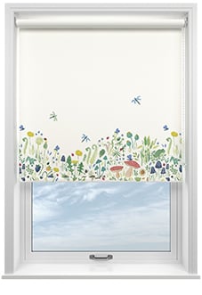 Wee Blue Bell Garden Explorer Panel, Spring - Roller Blind